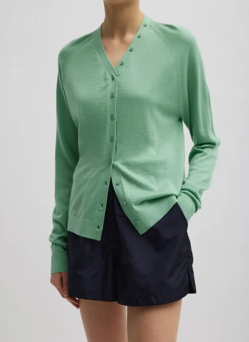 Cashmere Silk Blend Slim Cardigan