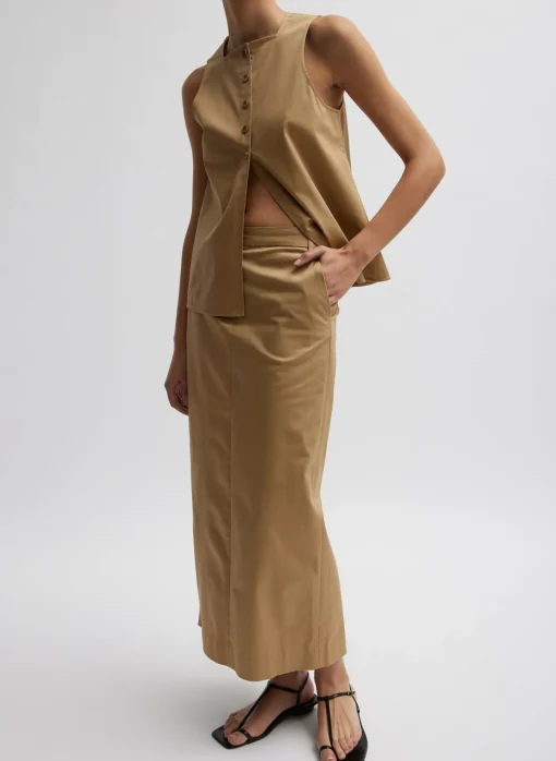 Chino Maxi Skirt