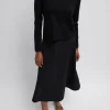 Compact Stretch Cashmere Long Sleeve Open Back Sweater