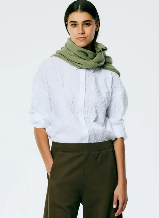 Crinkle Shirting Oversized Shirt