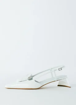 Croc Print Victor Slingback
