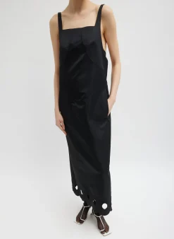 Daisy Embroidery Long Dress