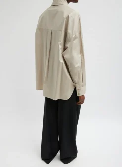 Eco Poplin Asymmetrical Shirt