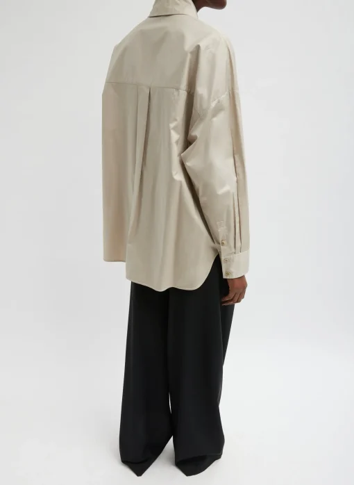 Eco Poplin Asymmetrical Shirt