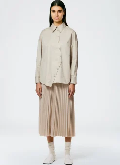 Eco Poplin Asymmetrical Shirt
