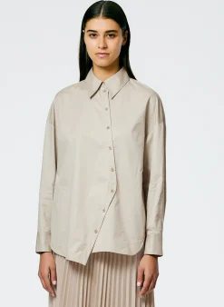 Eco Poplin Asymmetrical Shirt