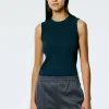 Giselle Stretch Sweater Circle Openback Tank