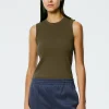 Giselle Stretch Sweater Circle Openback Tank