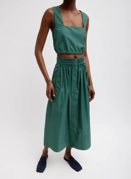 Italian Sporty Nylon Full Skirt