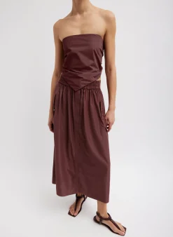 Italian Sporty Nylon Strapless Bandeau