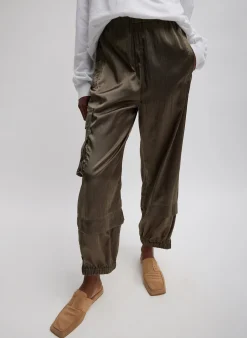 Shiny Nylon Pull On Wilt Jogger