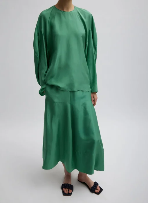Silk Habutai Circular Top