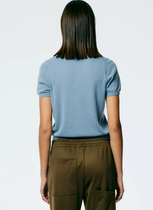 Skinlike Mercerized Wool Shrunken Polo