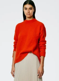 Soft Mohair Crewneck Easy Pullover