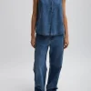 Spring Denim Tuck Jean