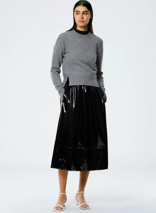 Stretch Cashmere Crewneck Pullover