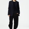 Tropical Wool Cutout Sleeve Marlon Blazer