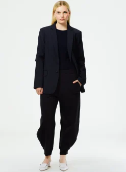 Tropical Wool Cutout Sleeve Marlon Blazer